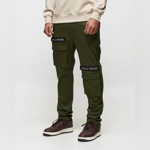NEW DAILY PAPER green cargo pants xs